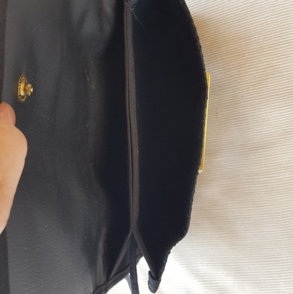 Vintage‎ Black Straw Clutch and Shoulder Bag - Picture 7 of 7